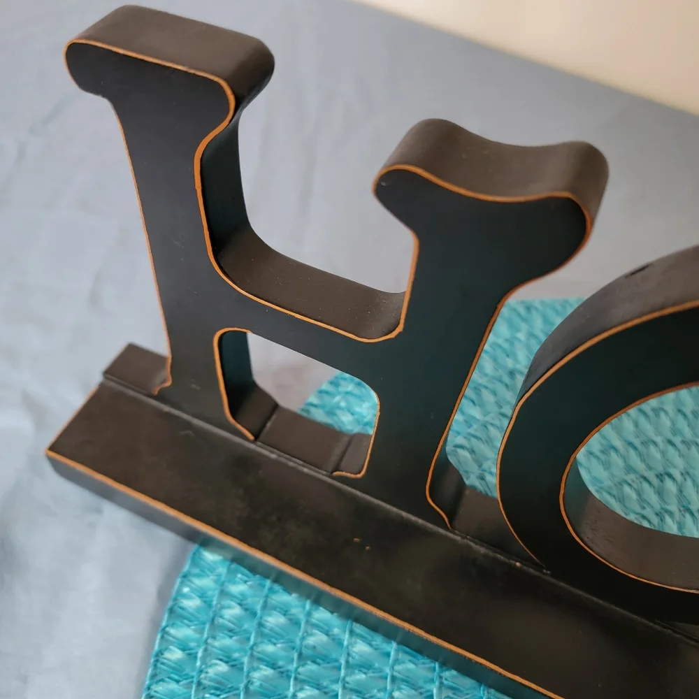 Wood Home Letter Sign